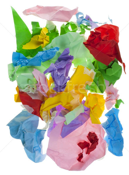 The isolated crumpled colors paper Stock photo © vavlt