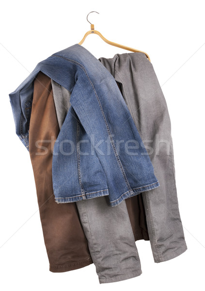 Vieux minable jeans cintre sombre bleu [[stock_photo]] © vavlt
