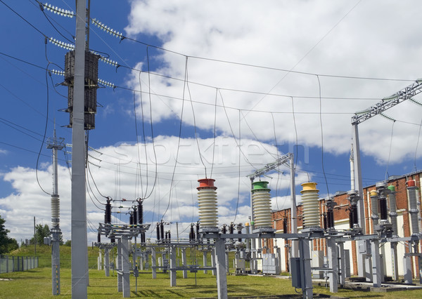 Stock photo: Electricity for a small city