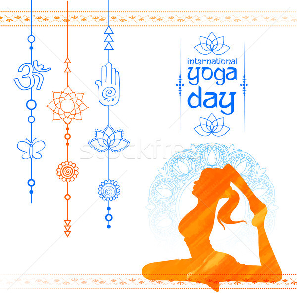 International Yoga Day Stock photo © vectomart