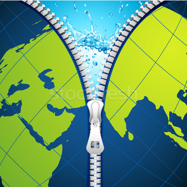 Unzipping Earth Stock photo © vectomart