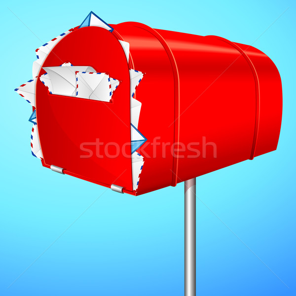Spam mail illustration boîte aux lettres nouvelles [[stock_photo]] © vectomart