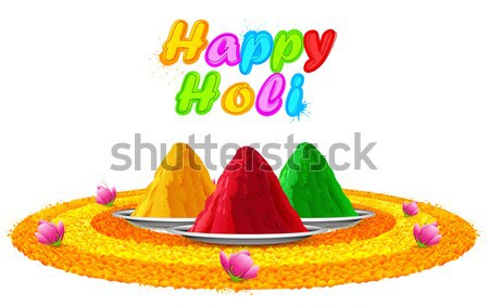 Colorful Happy Holi Stock photo © vectomart