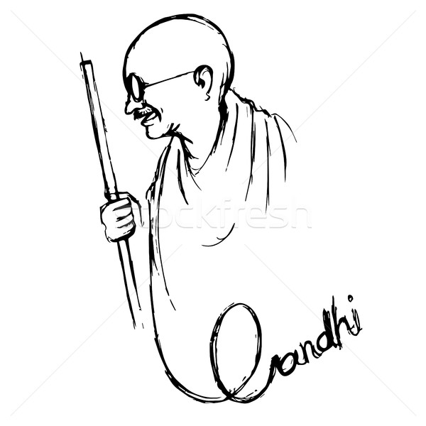 India background for Gandhi Jayanti vector illustration © vectomart  (#7439019) | Stockfresh