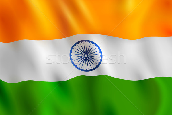 Tricolor banner with Indian flag for 26th January Happy Republic Day of India Stock photo © vectomart