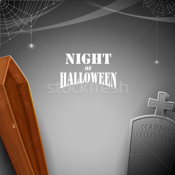 Gelukkig halloween vakantie nacht viering illustratie Stockfoto © vectomart