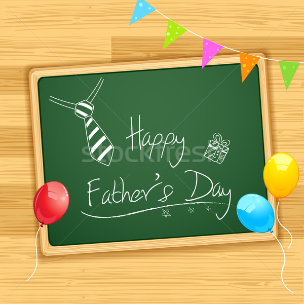 Happy Father's Day message on Board Stock photo © vectomart