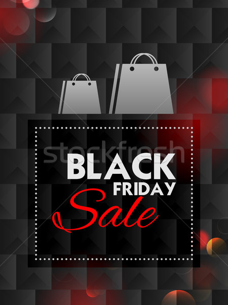 Black friday vente Shopping proposer promotion joyeux Photo stock © vectomart
