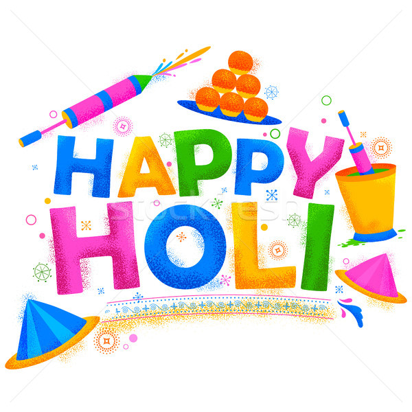 Happy Holi Background for Festival of Colors celebration greetings Stock photo © vectomart