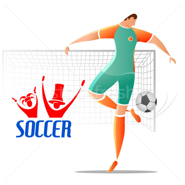 Football Championship Cup soccer sports background for 2018 Stock photo © vectomart