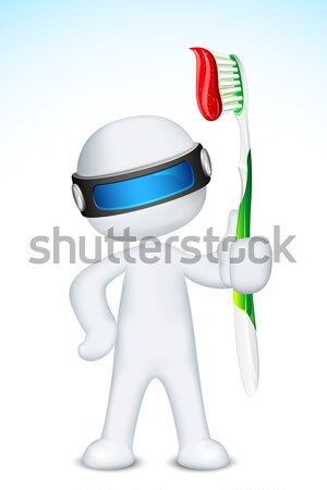 3d Man in vector with Postal Envelope Stock photo © vectomart