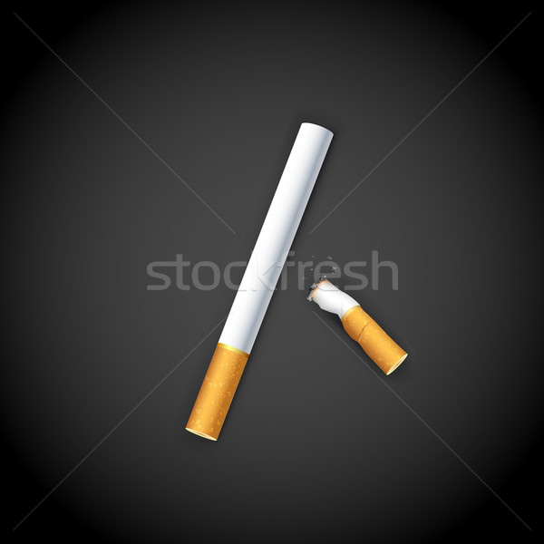 Burning Cigarette Stock photo © vectomart