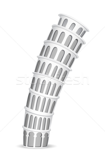 Leaning Tower of Pisa Stock photo © vectomart