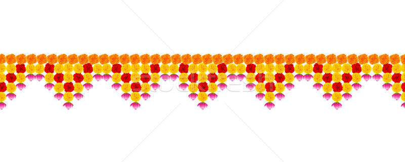 Flower garland decoration toran for Happy Diwali Holiday background Stock photo © vectomart