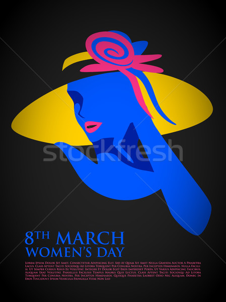 Happy International Womens Day 8th March greetings background Stock photo © vectomart
