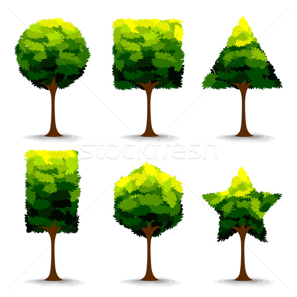 Geometrical Shape Tree Stock photo © vectomart