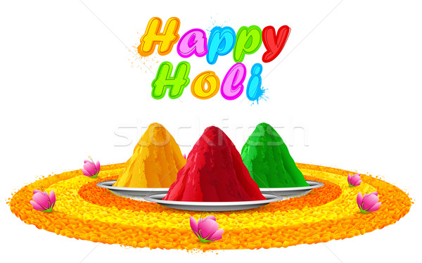 Stock photo: Colorful Happy Holi