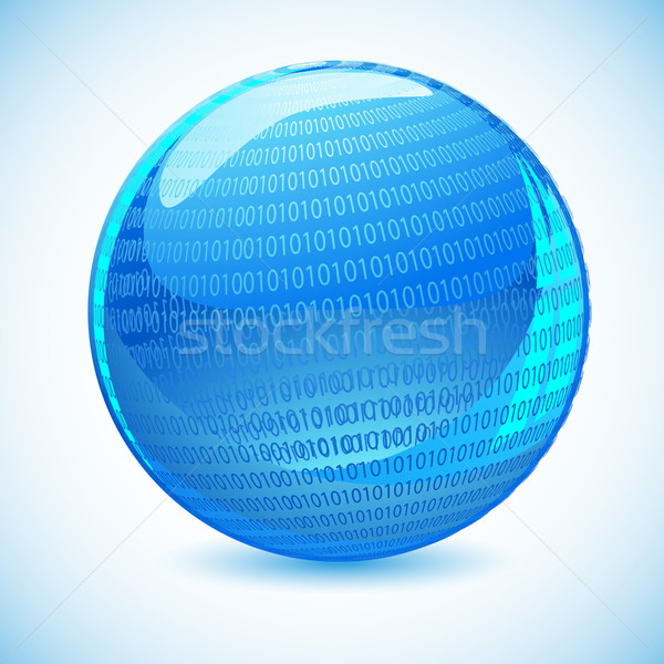 Stock photo: Binary Globe