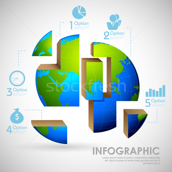 Business Infographics Stock photo © vectomart