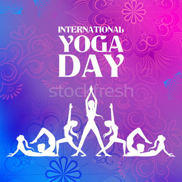 International Yoga Day Stock photo © vectomart