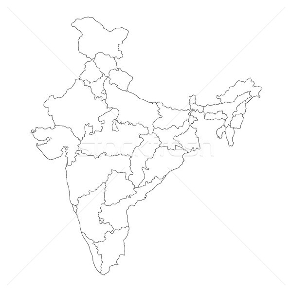 Szczegółowy Pokaż Indie asia kraju Zdjęcia stock © vectomart