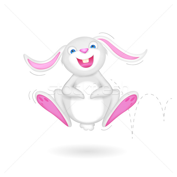 Hopping Bunny Stock photo © vectomart