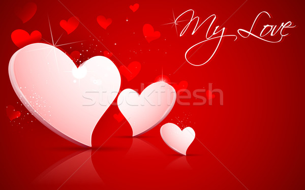 Shiny Valentine Heart Stock photo © vectomart
