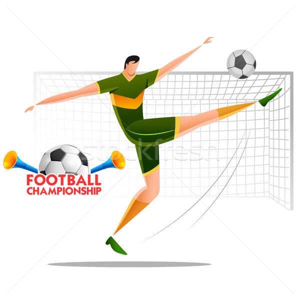 [[stock_photo]]: Football · championnat · tasse · football · sport · illustration