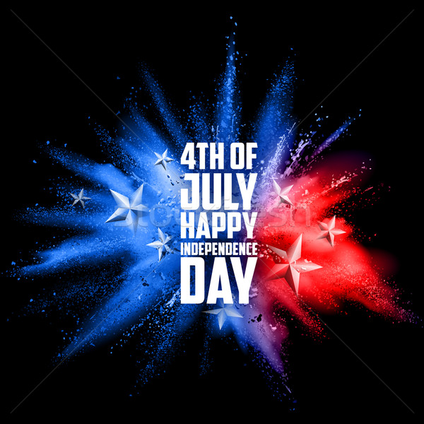 Fourth of July background for Happy Independence Day  America Stock photo © vectomart