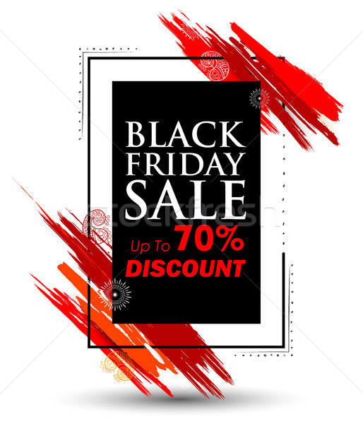 Black Friday Sale shopping Offer and Promotion Background on eve of Merry Christmas Stock photo © vectomart