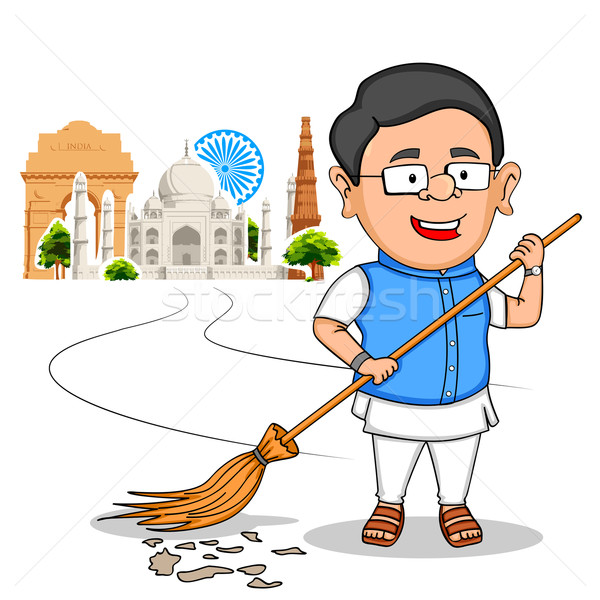Indian Menschen glücklich Tag Indien Illustration Stock foto © vectomart
