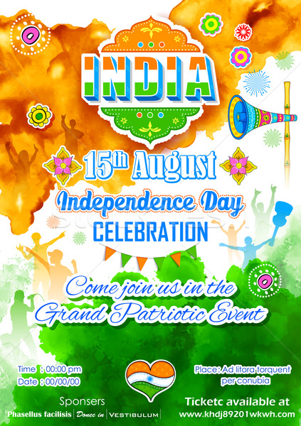 Indian Independence Day celebration Stock photo © vectomart