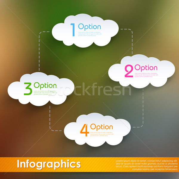 Cloud Computing Infographics Stock photo © vectomart