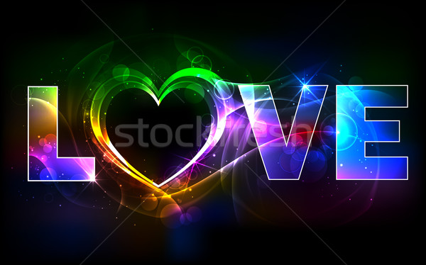 Colorful Love Background Stock photo © vectomart