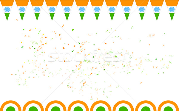 Tricolore India banner vendita promozione illustrazione Foto d'archivio © vectomart