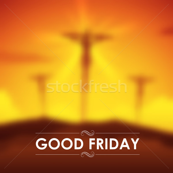 Jesus Christ crucifixion on Good Friday Stock photo © vectomart