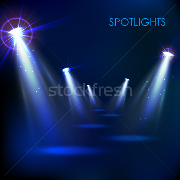 Stock photo: Realistic Spot Light Effect