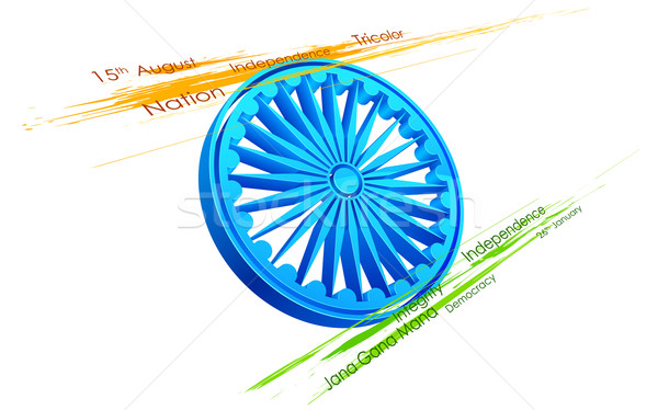 Grungy Indian Flag Stock photo © vectomart