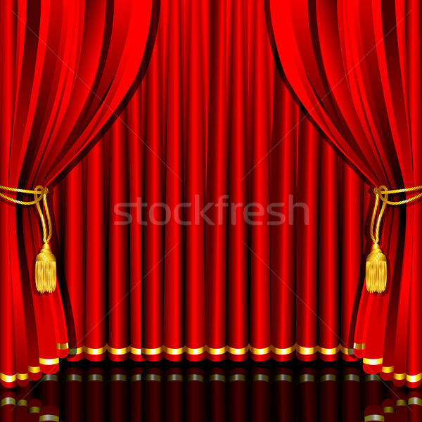 Stage Curtain Stock photo © vectomart