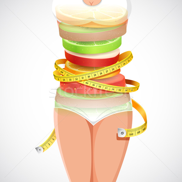 Healthy and Slimming Food Stock photo © vectomart