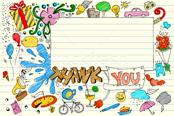 Thank You Doodle Stock photo © vectomart