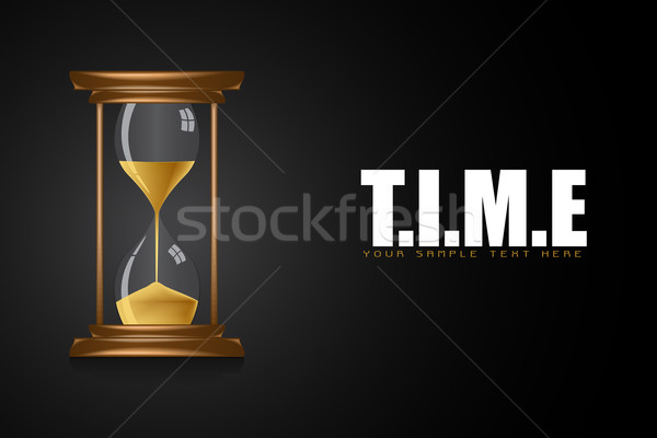 Hourglass on Time Background Stock photo © vectomart