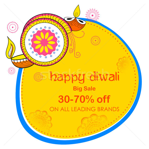 Brûlant heureux diwali vacances vente promotion Photo stock © vectomart