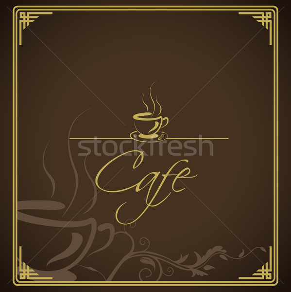 горячей кофе иллюстрация Кубок аннотация шоколадом Сток-фото © vectomart