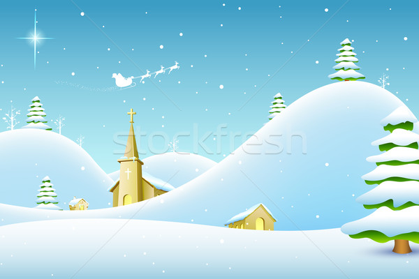 Christmas Landscape Stock photo © vectomart
