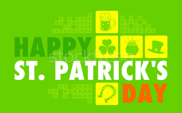Saint Patricks Day Background Stock photo © vectomart