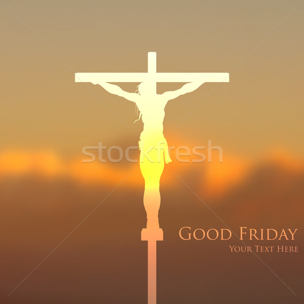 Jesus Christ crucifixion on Good Friday Stock photo © vectomart