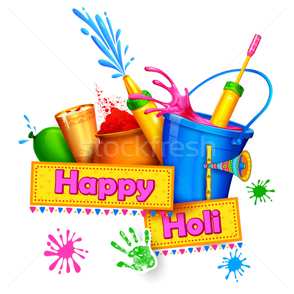 Happy Holi Background Stock photo © vectomart