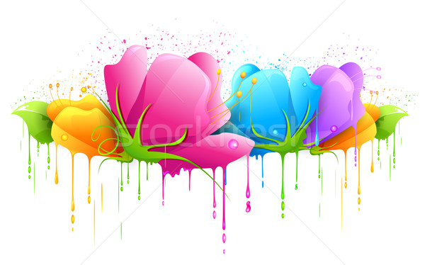 Colorful Flower Stock photo © vectomart