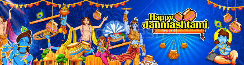 Hingabe glücklich Festival Indien Illustration Stock foto © vectomart
